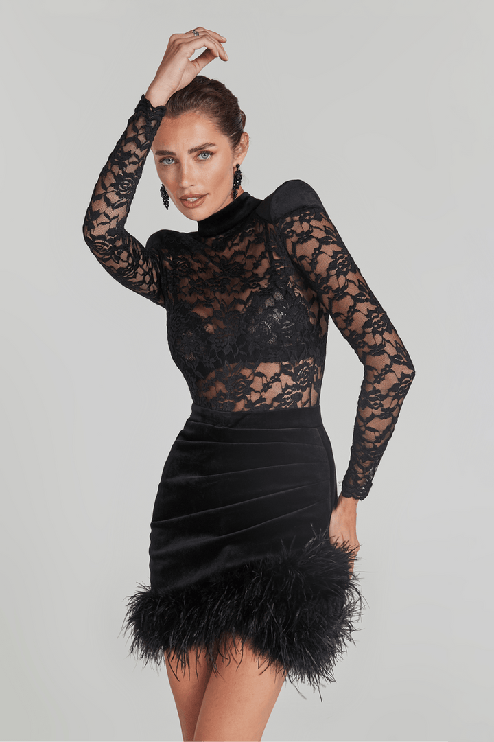 Evana Feather Dress