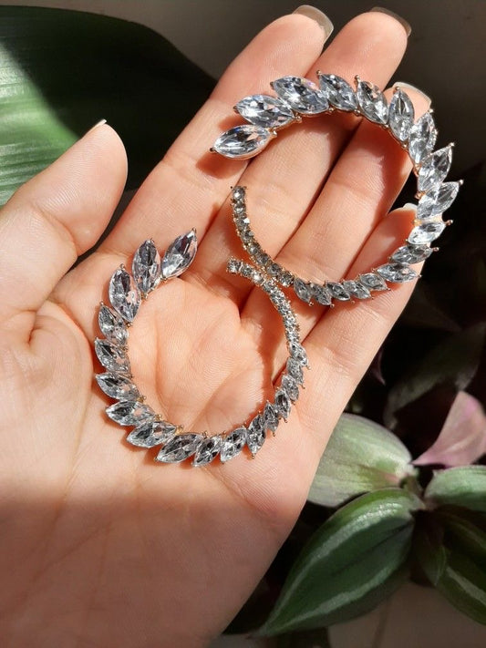Diamond Snake Earrings