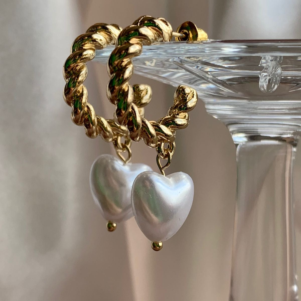 Pearl Heart Drops