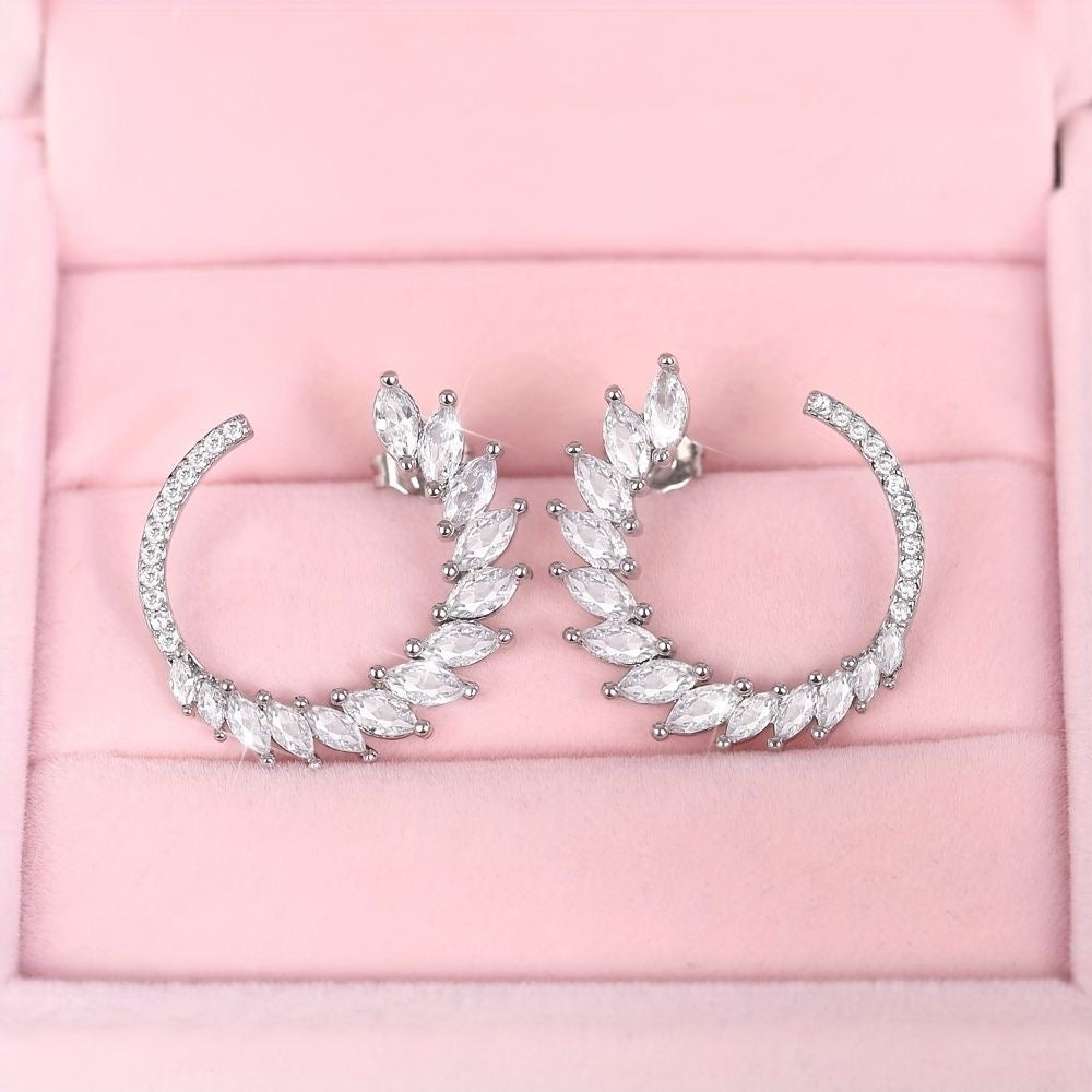 Diamond Snake Earrings