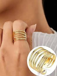 Multi layered Gold Ring