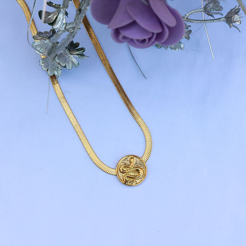 Snake Charm Necklace