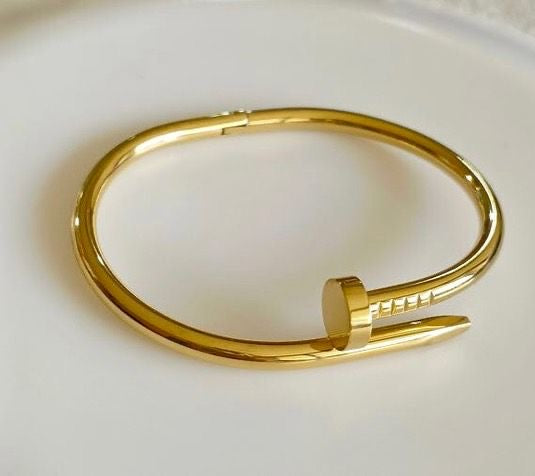 Gold Nail Bracelet