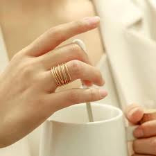 Multi layered Gold Ring