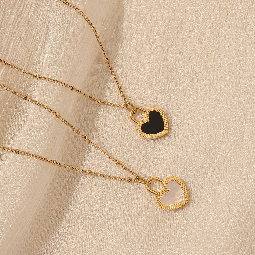 Tiny Heart Reversible Necklace