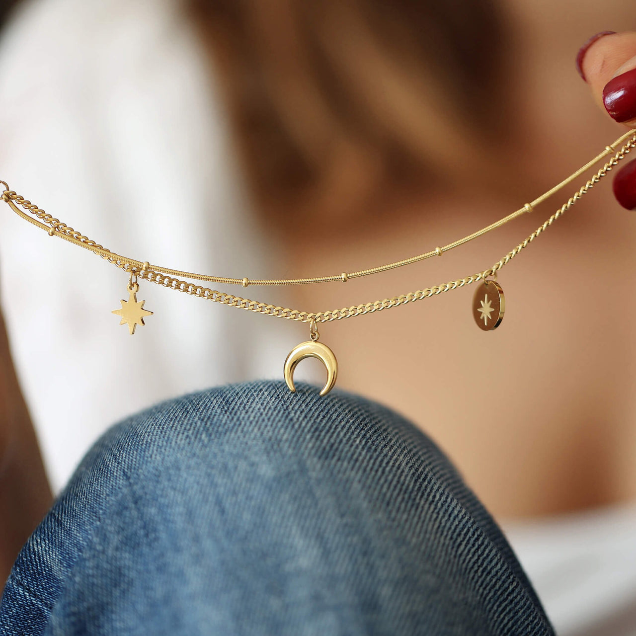 Moon Star Charm Bracelet