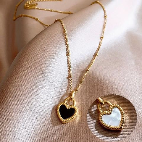 Tiny Heart Reversible Necklace