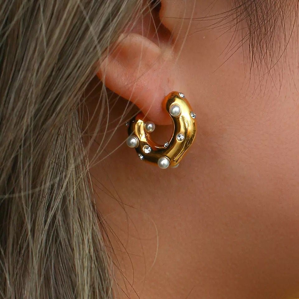 Chunky Gold Hoops