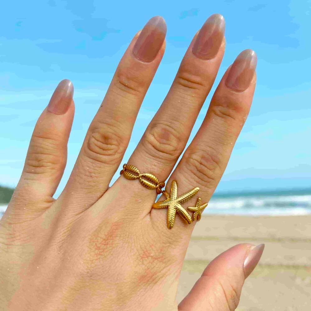Beach Gold Ring