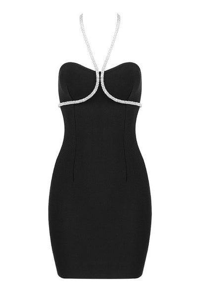 Carina Halter neck Mini Dress