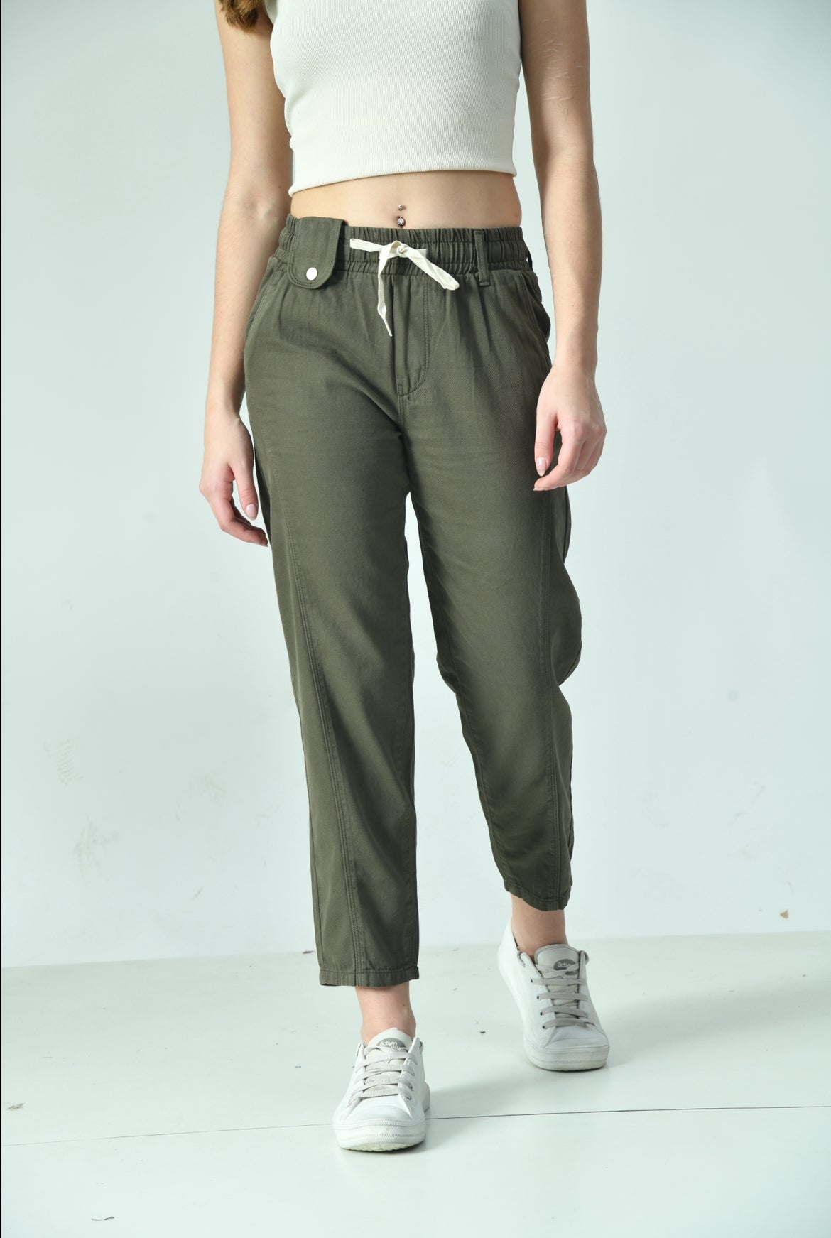 Olive Denim Jogger’s