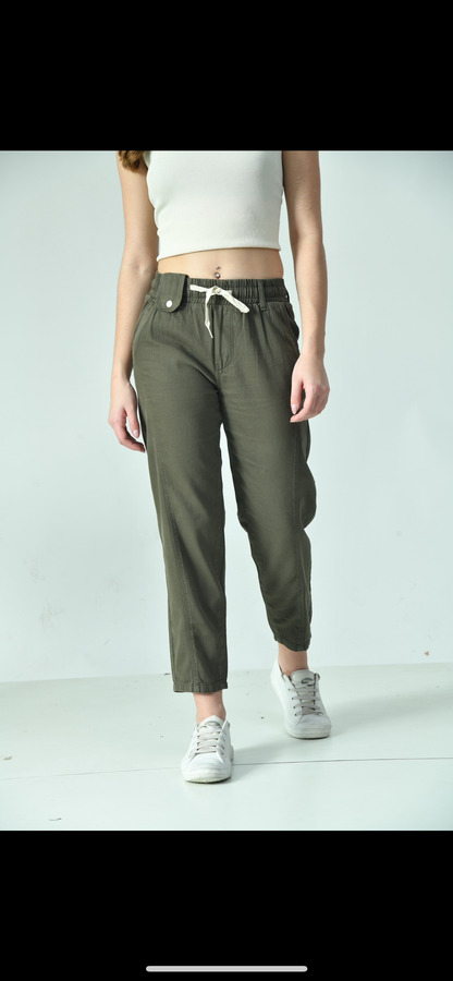 Olive Denim Jogger’s