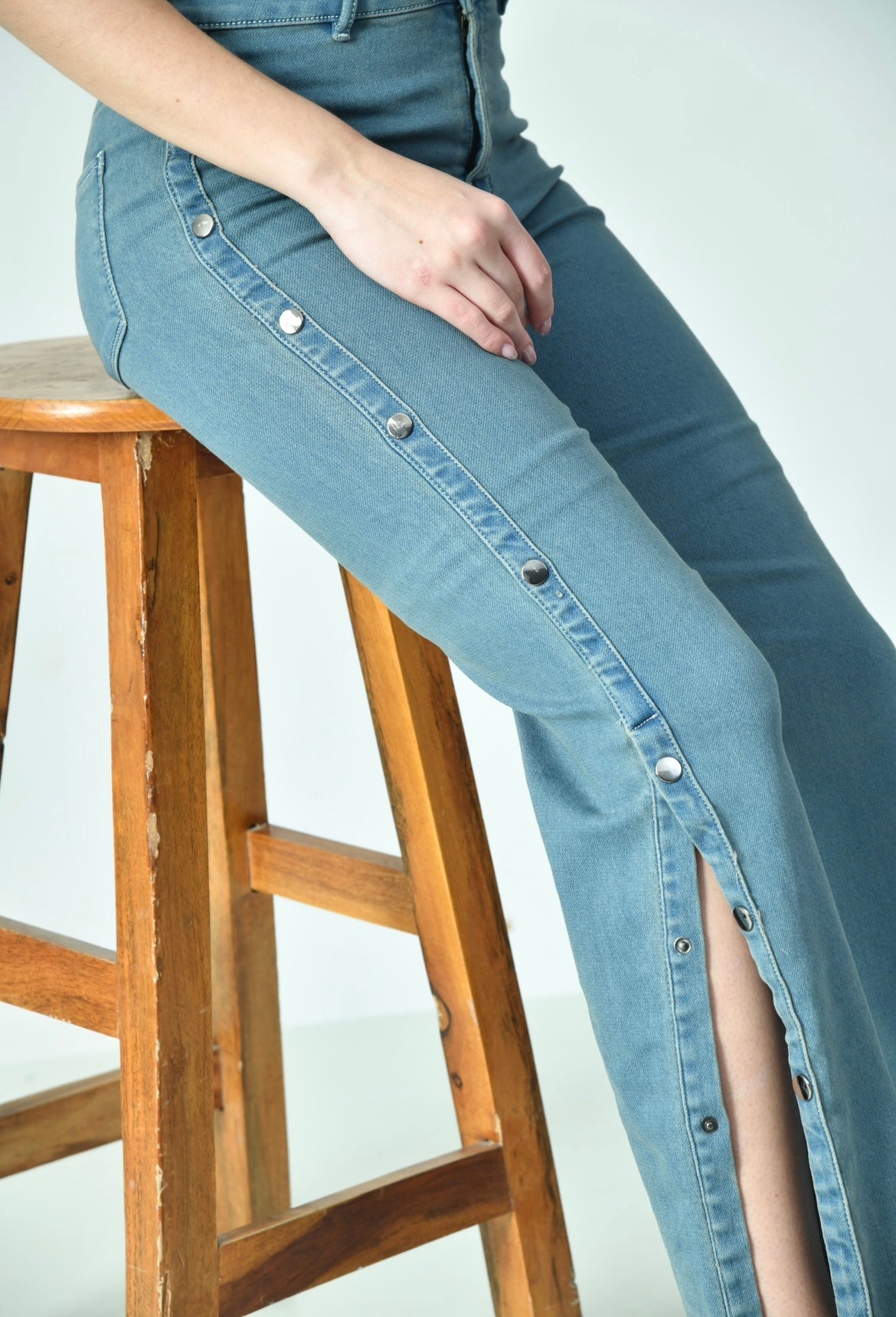 Highline Button-Trim 
denim