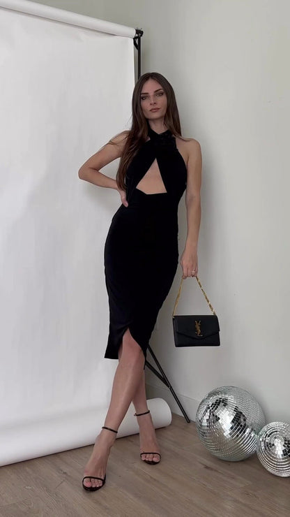 Aveline Cross Shoulder Dress
