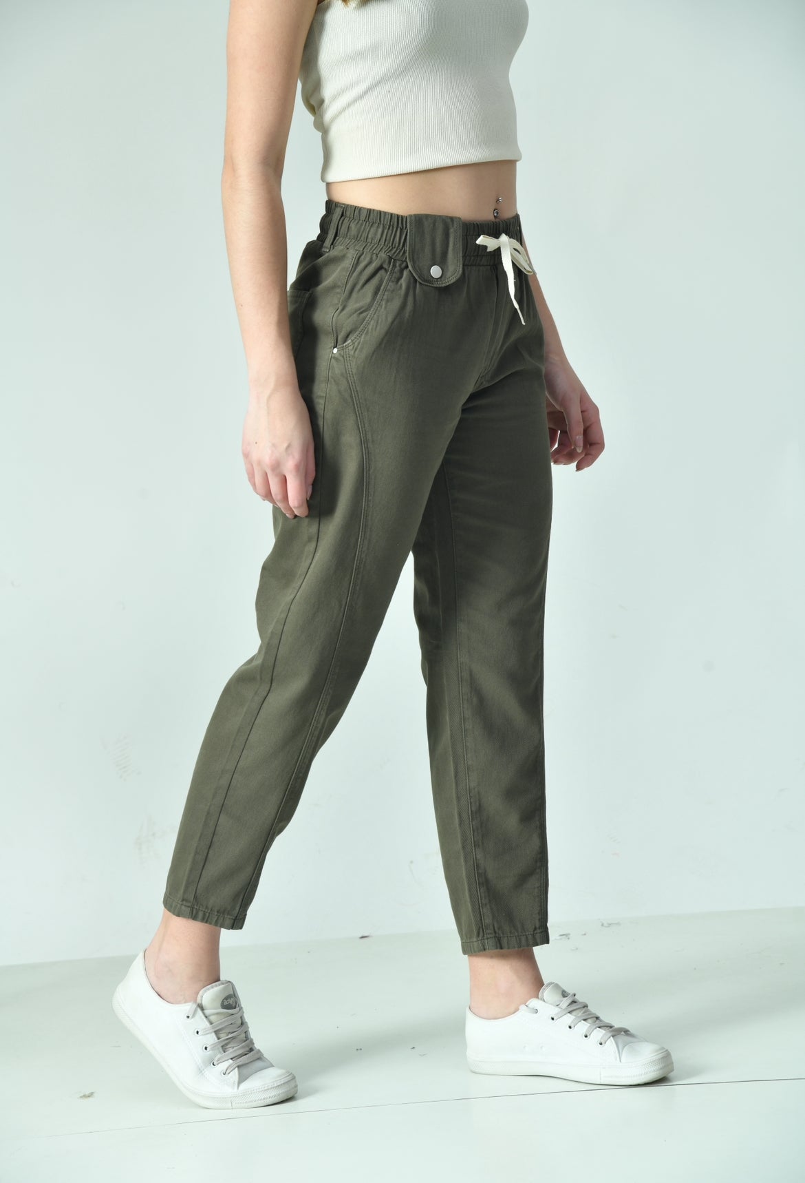 Olive Denim Jogger’s