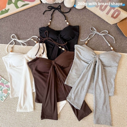 Debra Beads Halterneck Padded Top
