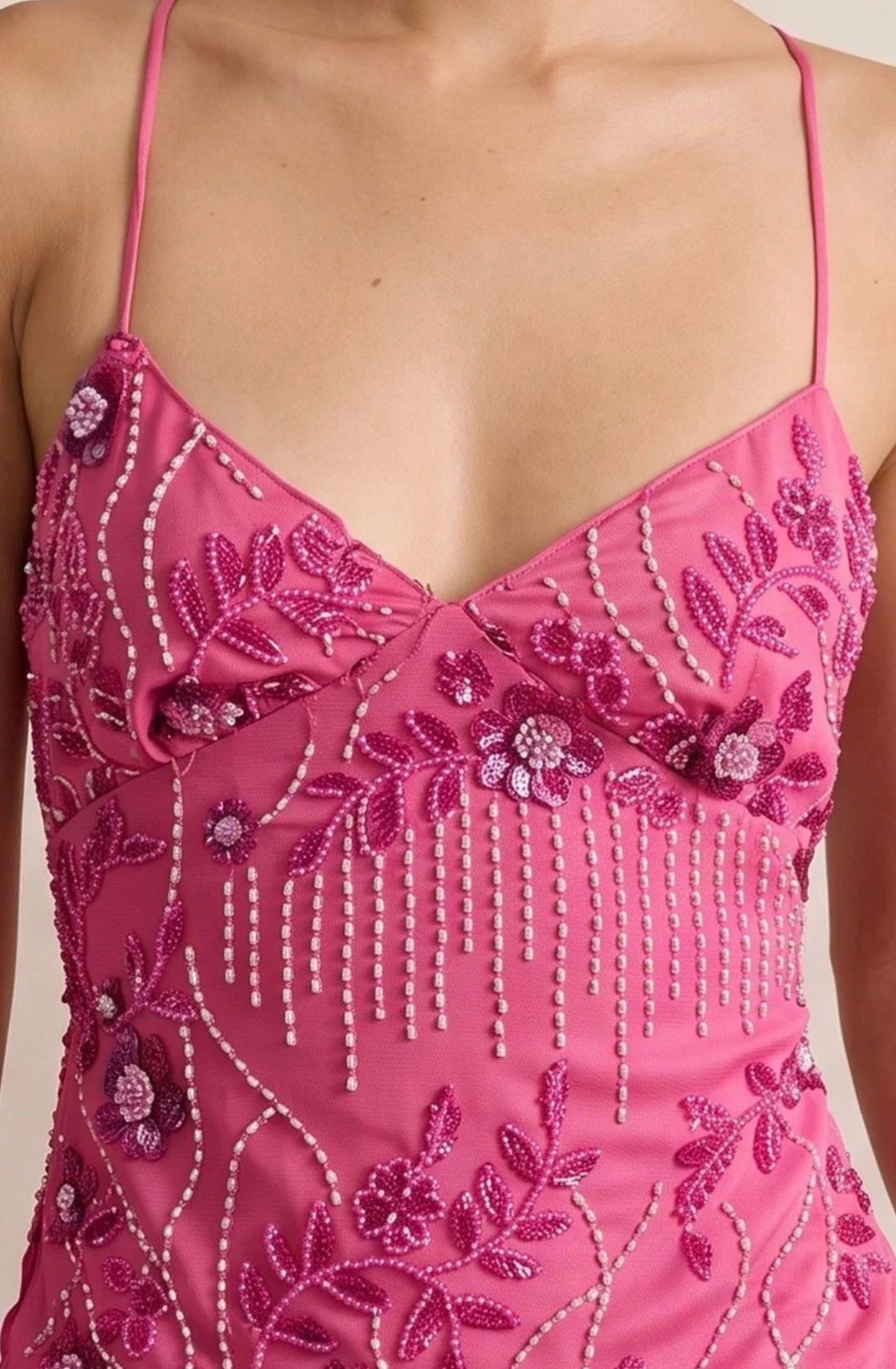 Anaya Sequin Backless Top