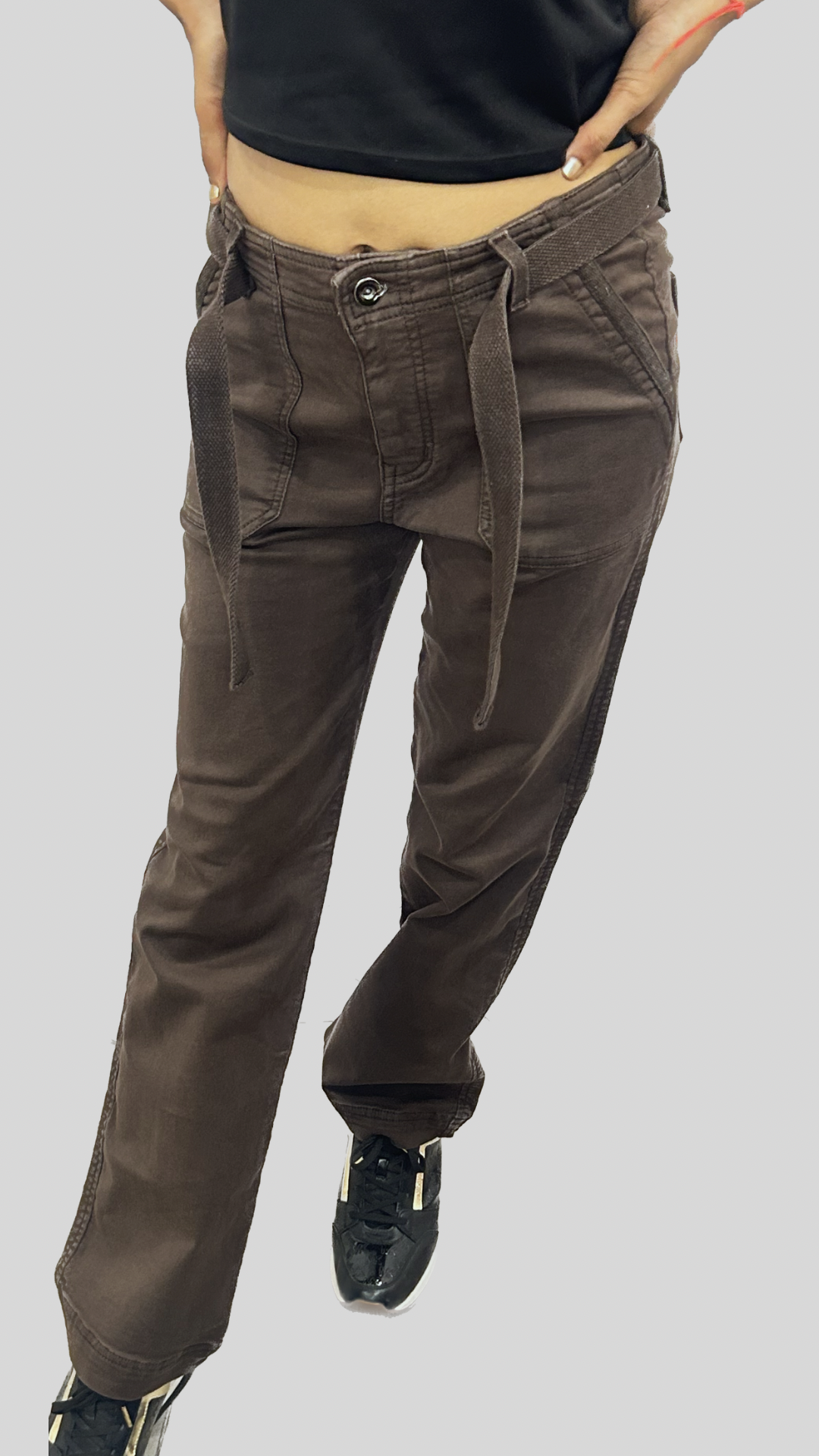 Chocolate soft stretch denim