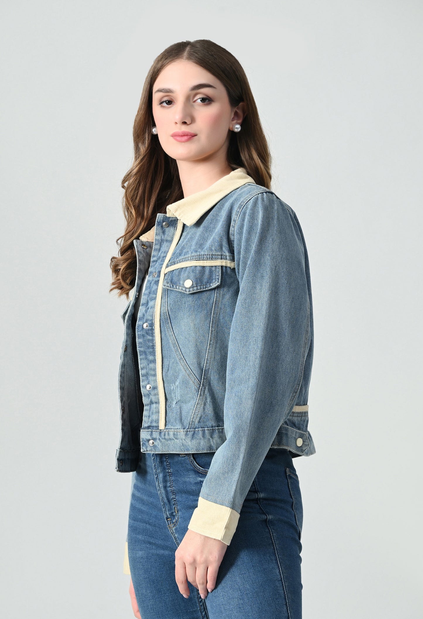 Corduroy Denim Jacket