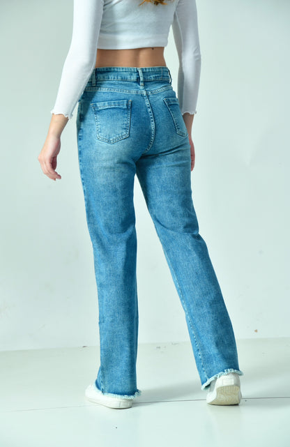 Ink High-Waisted Denim