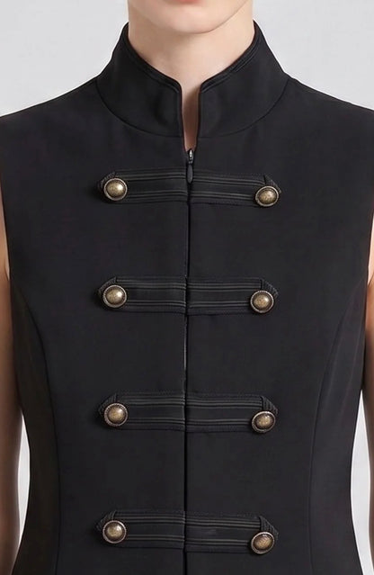 Gabrielle button party vest