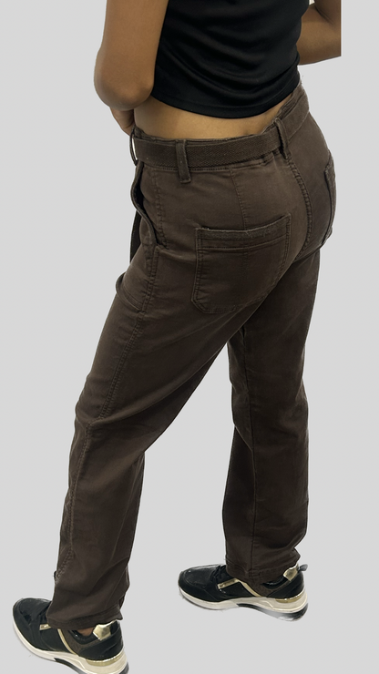 Chocolate soft stretch denim