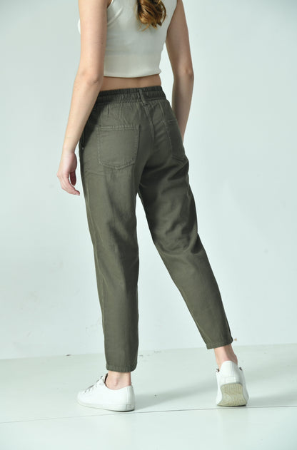 Olive Denim Jogger’s