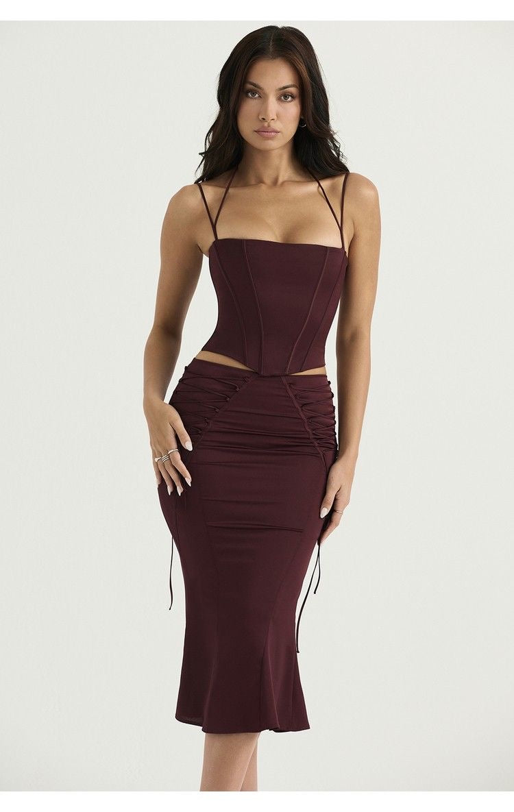 Amreah Corset Skirt Set