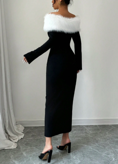 Kendal Fur Dress