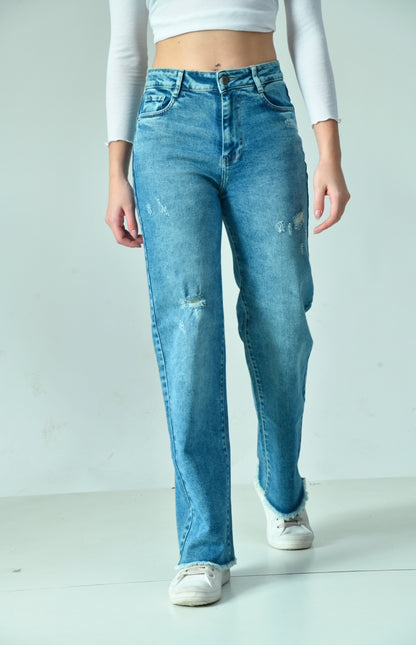 Ink High-Waisted Denim