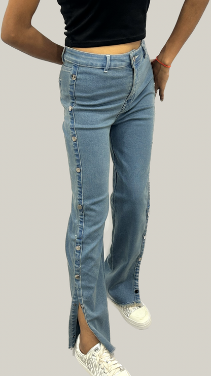 Highline Button-Trim 
denim