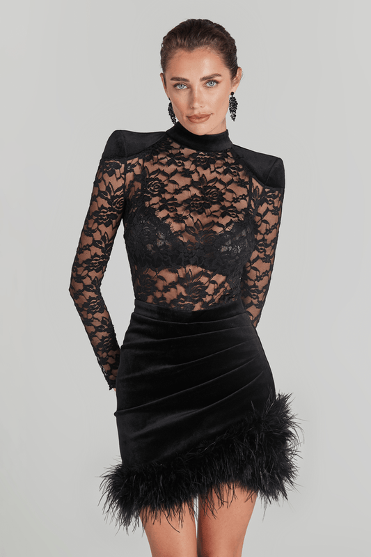 Evana Feather Dress