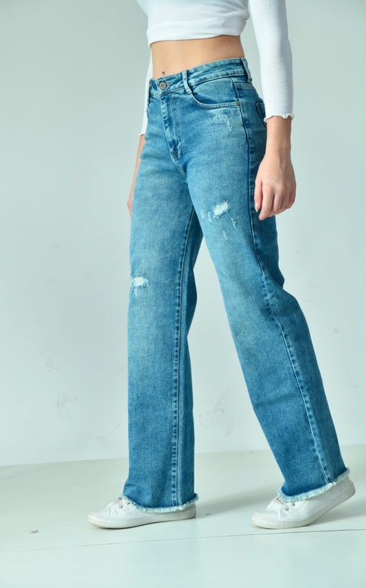 Ink High-Waisted Denim