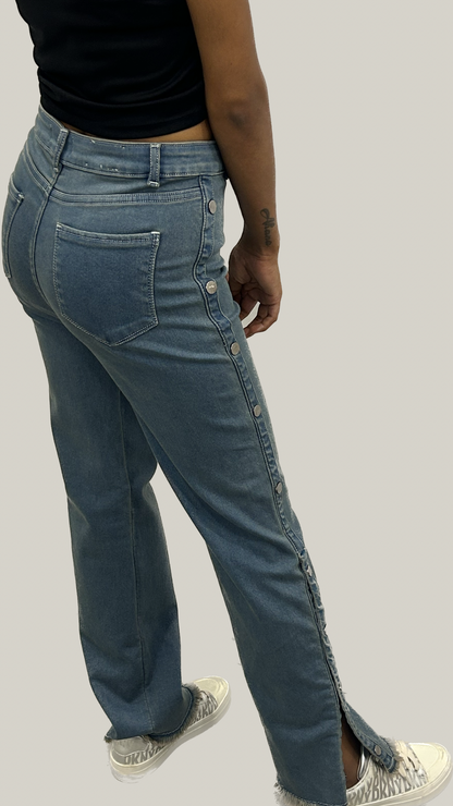 Highline Button-Trim 
denim