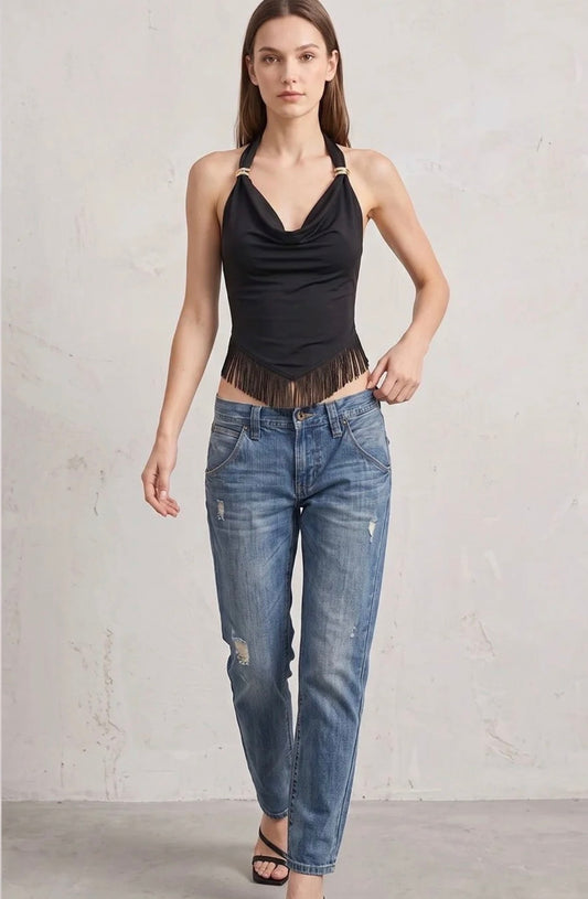 Zia Tassel Halter Top