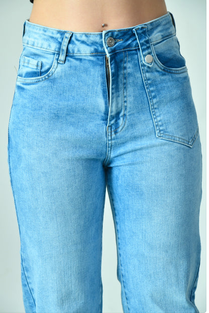 Ink High-Waisted Denim