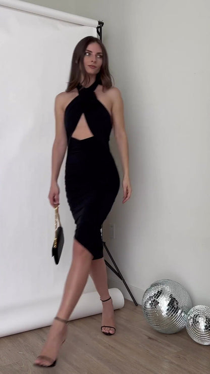 Aveline Cross Shoulder Dress