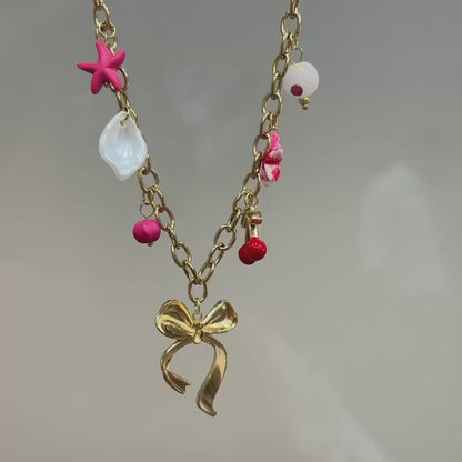 Pinterest Girl Cherry Charm Necklace
